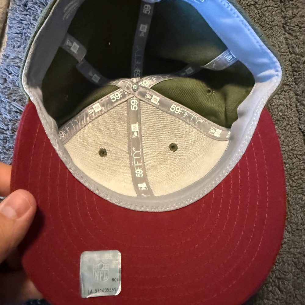 (Size: S/M) RARE Army Green New Era Washington Redskins Salute to Service Hat